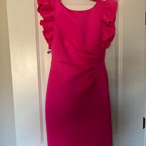 Liza J Dress Hot Pink Size 10